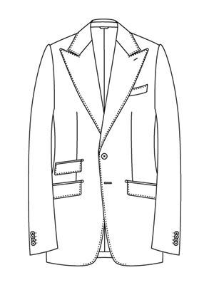 ユニバーサルランゲージメジャーズ スーツスタイル ブリティッシュモデルBS05-P