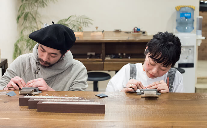 鎌倉彫金工房　手作りリング