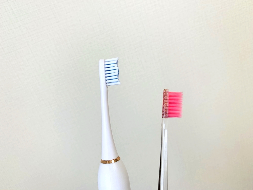 普通の歯ブラシと比較