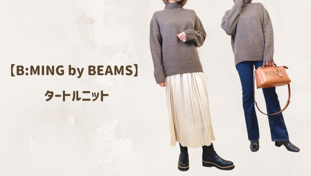 BMINGbyBEAMS　タートルニット2