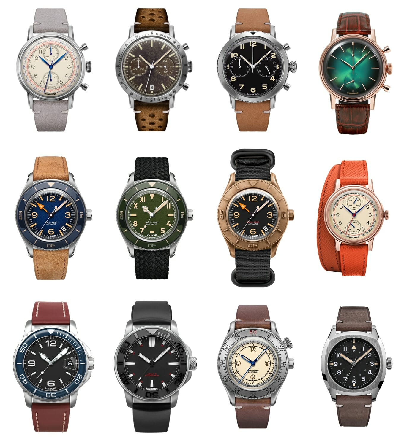 UNDONE アンダーン カスタム腕時計コレクション一覧