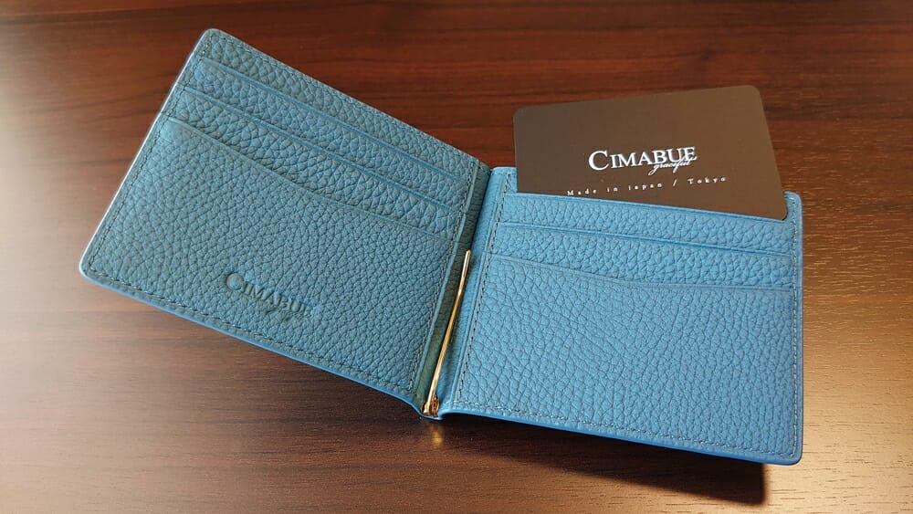 シュランケンカーフ マネークリップ（Blue）CIMABUE（チマブエ）Mens Leather Store（メンズレザーストア）財布レビュー まとめ