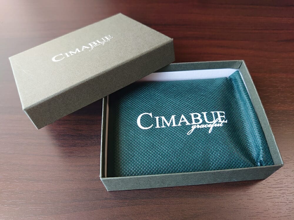 シュランケンカーフ マネークリップ（Blue）CIMABUE（チマブエ）Mens Leather Store（メンズレザーストア）パッケージング 不織布 袋