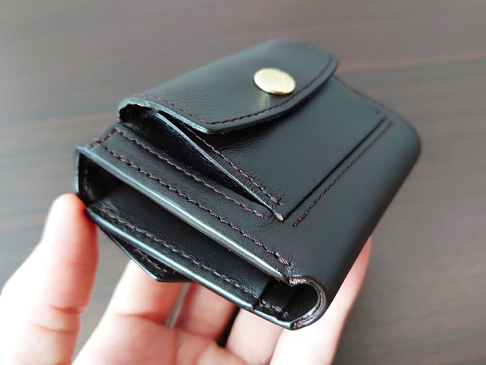 LIFE POCKET（ライフポケット）MiniWallet3 ミニウォレット3 espresso エスプレッソ 財布 デザイン 小銭入れ 薄めの革