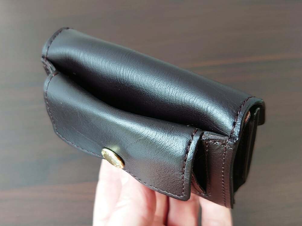 LIFE POCKET（ライフポケット）MiniWallet3 ミニウォレット3 espresso エスプレッソ 財布 フリーポケット（小銭入れ背面）