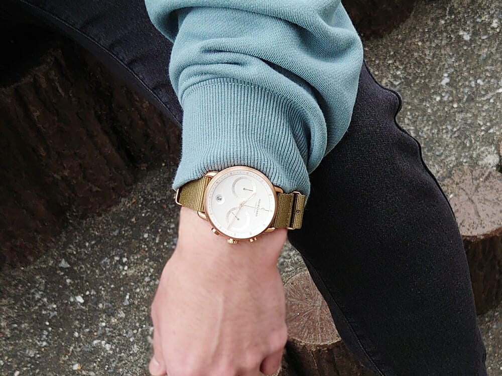 20代メンズおすすめ腕時計 Nordgreen ノードグリーン Pioneer パイオニア グリーンナイロン着用 カスタムファッションマガジン