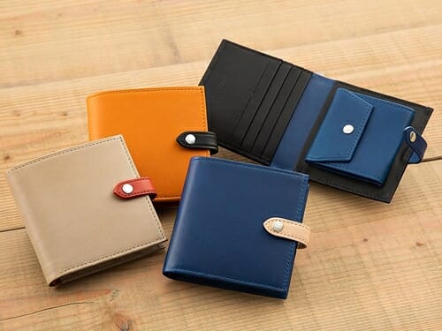JOGGO ジョッゴ ＥＮＩＳＨＩ ２つ折り財布 （ENISHI）ナチュラル オレンジ ブラック ブルー