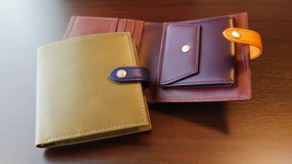 JOGGO（ジョッゴ）ENISHI 2つ折り財布 姫路レザー（グリーン、ブラウン）カスタムファッションマガジン