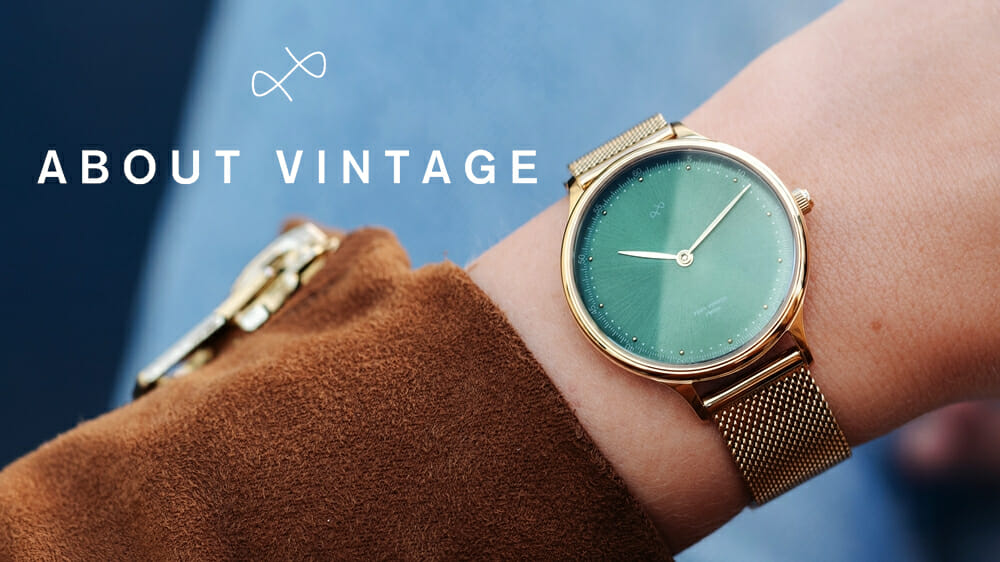 About Vintage（アバウトヴィンテージ）1969 petit Gold Green レディース腕時計