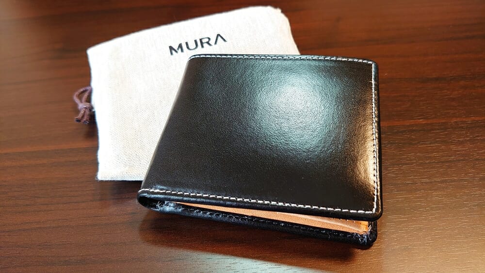 二つ折り財布 st-819 イタリアンレザー（フルグレイン）スキミング防止機能付 MURA（ムラ）財布レビュー