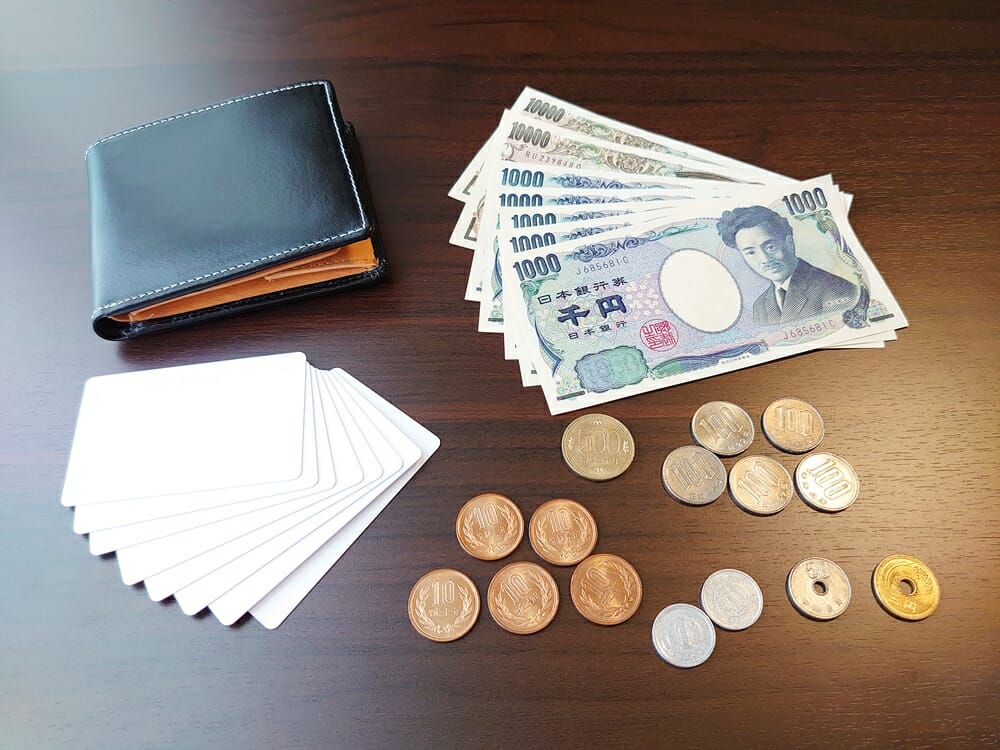 二つ折り財布 st-819 イタリアンレザー（フルグレイン）スキミング防止機能付 MURA（ムラ）お金とカードを入れてチェック