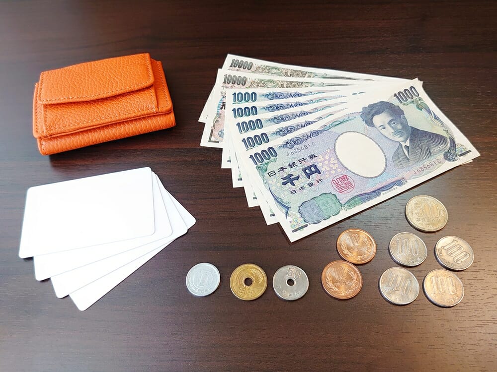 三つ折り財布 ST-909 イタリア製シュリンクレザー スキミング防止機能付 ミニ財布（オレンジ）MURA（ムラ）お金とカードを収納