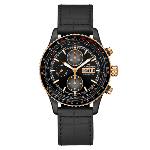 カーキ アビエーション Converter Auto Chrono 自動巻き 44mm H76736730 HAMILTON ハミルトン