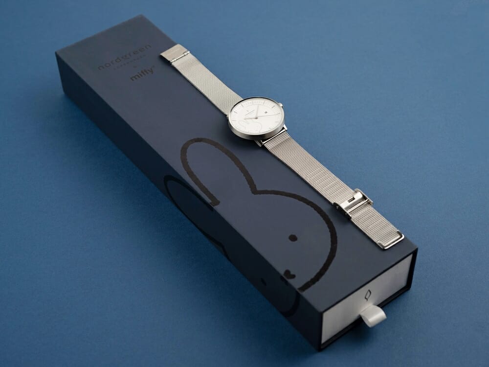 Nordgreen ノードグリーン ミッフィー コラボレーション 腕時計 Philosopher フィロソファ（シルバーメッシュ）ミッフィー パッケージング ギフトボックス3