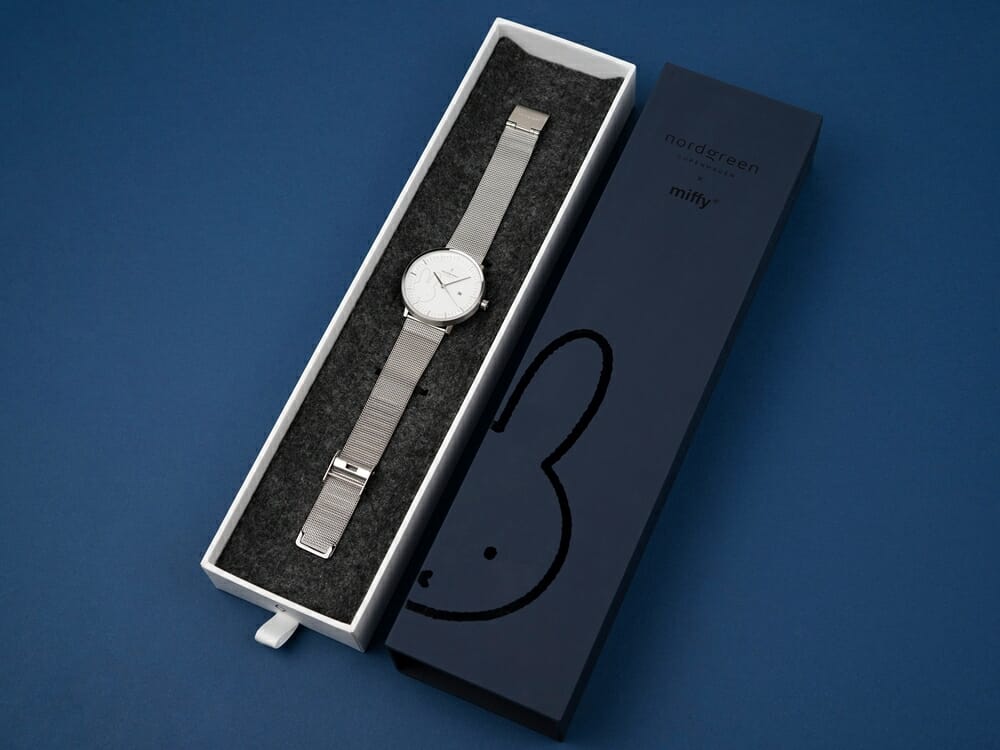 Nordgreen ノードグリーン ミッフィー コラボレーション 腕時計 Philosopher フィロソファ（シルバーメッシュ）ミッフィー パッケージング ギフトボックス5