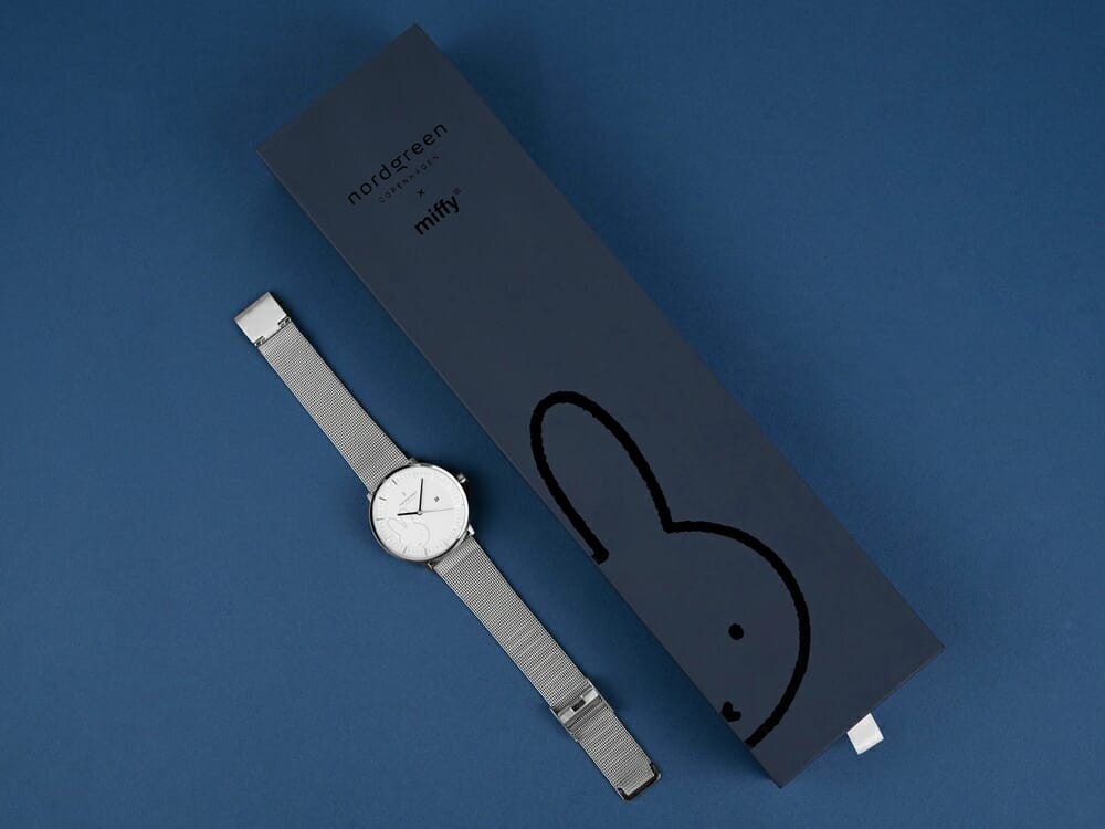 Nordgreen ノードグリーン ミッフィー コラボレーション 腕時計 Philosopher フィロソファ（シルバーメッシュ）ミッフィー パッケージング ギフトボックス1