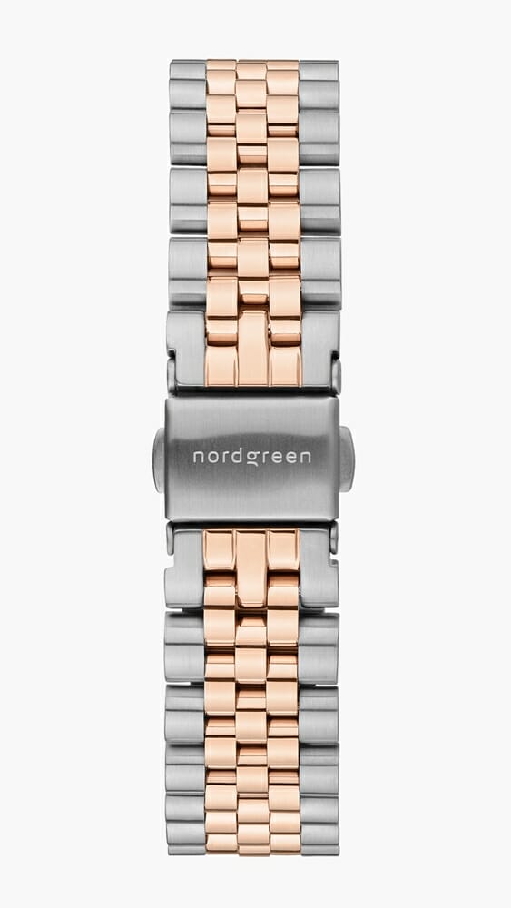 Nordgreen ノードグリーン 2021年9月発売 新色 5リンクブレス シルバーローズゴールド_SI-RG_5-LINK-STRAP