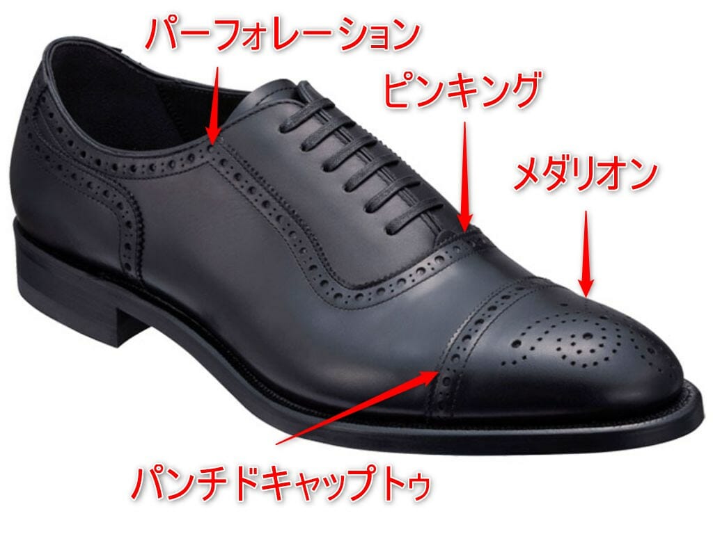革靴 セミブローグの解説