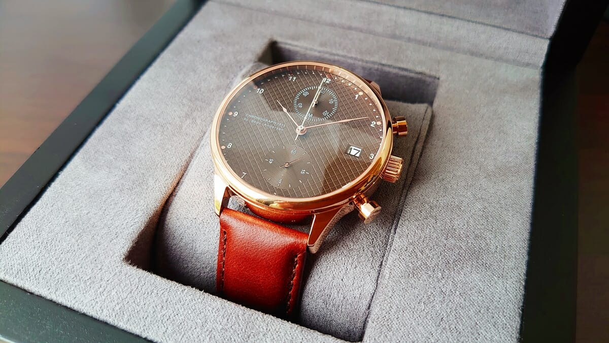 About Vintage アバウトヴィンテージ 1815 Seasar Chronograph Rose gold Brown Seasar 143本 数量限定