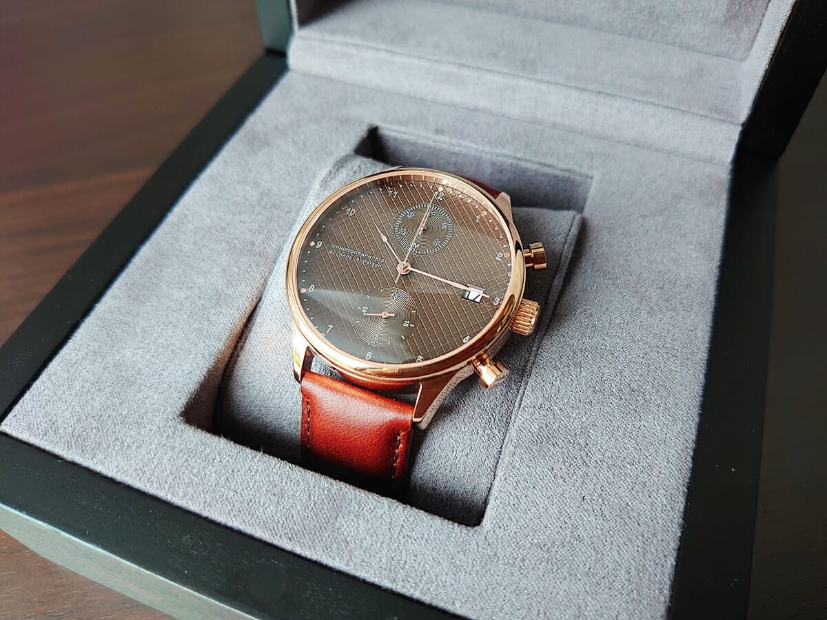 About Vintage アバウトヴィンテージ 1815 Seasar Chronograph Rose gold Brown Seasar 数量限定モデル デザイン