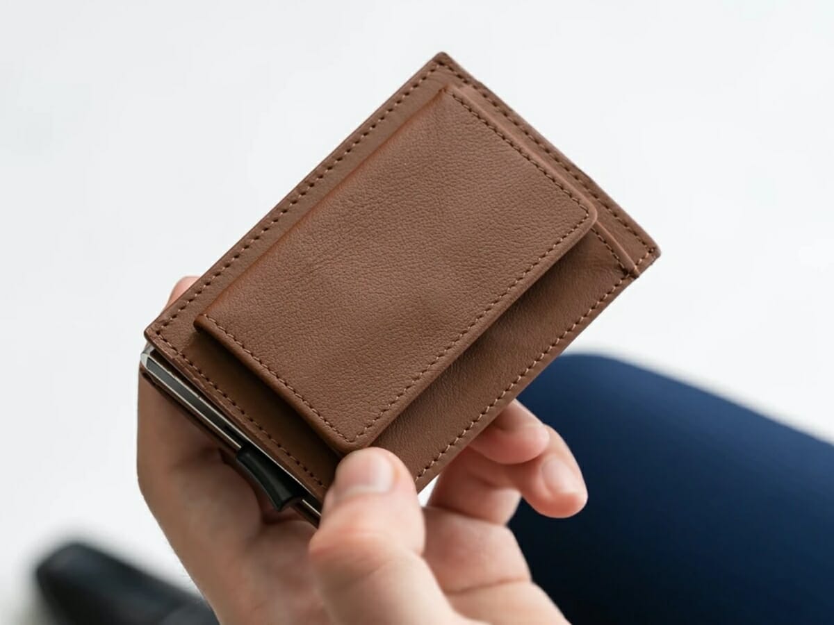 RFIDスキミング防止機能付 レザー 牛革 三つ折り ミニ財布 wallet-320313 メンズ MURA（ムラ）
