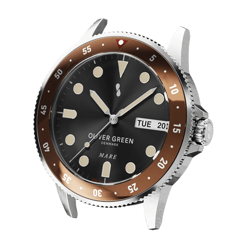 MARE 36mm STEEL BROWN&BLACK ダイバー Oliver Green オリバーグリーン