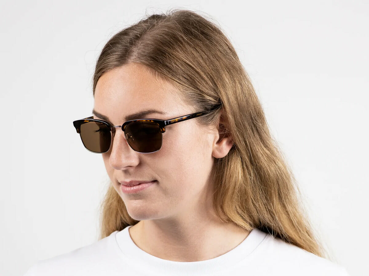 Nordgreen（ノードグリーン）SUNGLASSES サングラス BORNHOLM（ボーンホルム）SHINY GOLD-HAVANA CLASSIC WOMAN