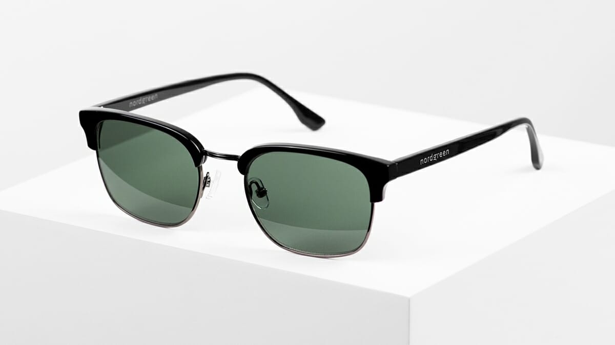 Nordgreen（ノードグリーン）SUNGLASSES サングラス BORNHOLM（ボーンホルム）SHINY GUN METAL-SOLID BLACK