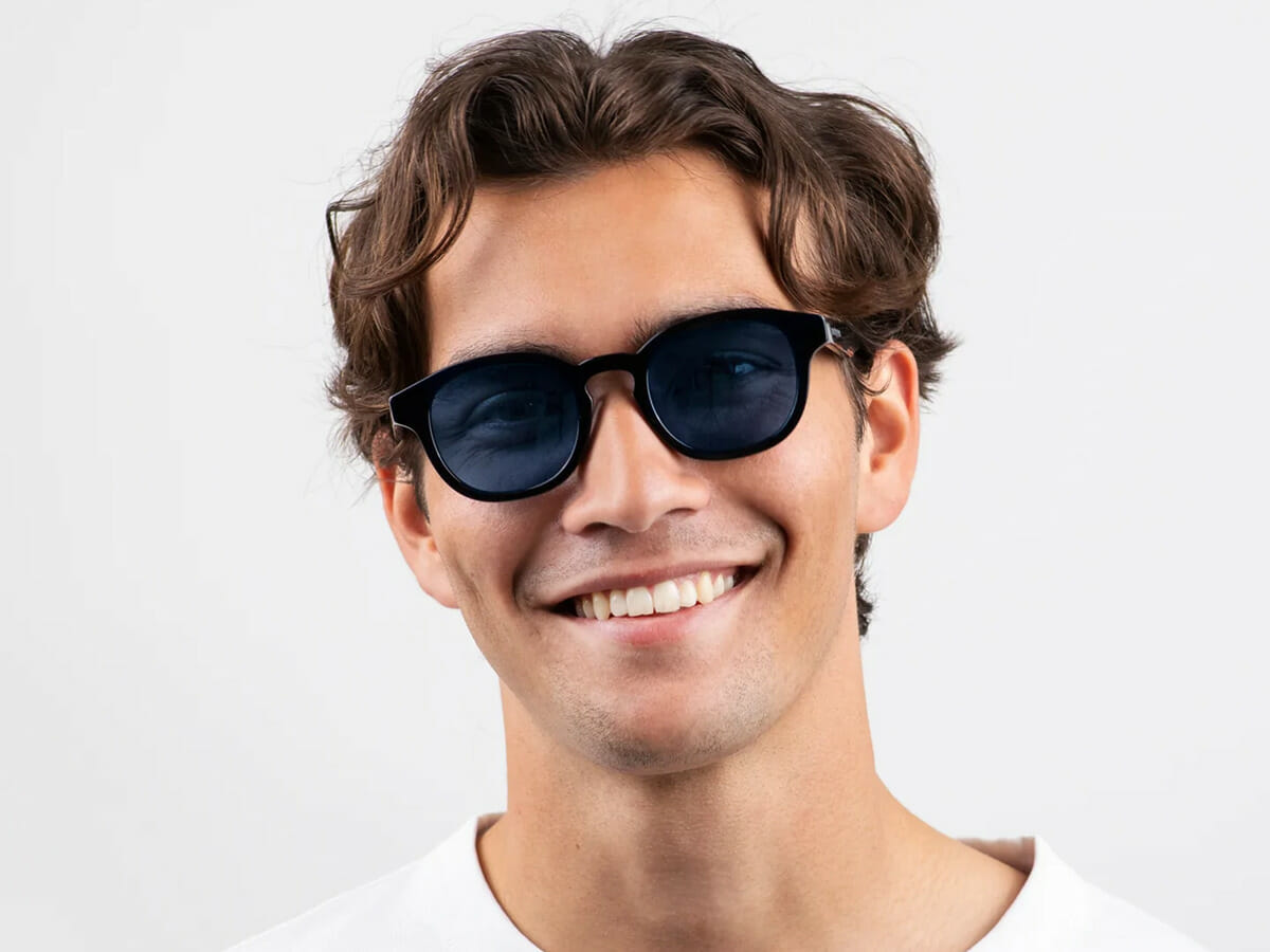 Nordgreen（ノードグリーン）SUNGLASSES サングラス ANHOLT（アンホルト）SOLID BLACK MEN