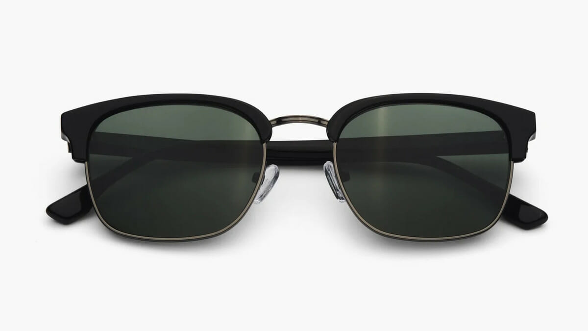 Nordgreen（ノードグリーン）SUNGLASSES サングラス BORNHOLM（ボーンホルム）SHINY GUN METAL-SOLID BLACK1