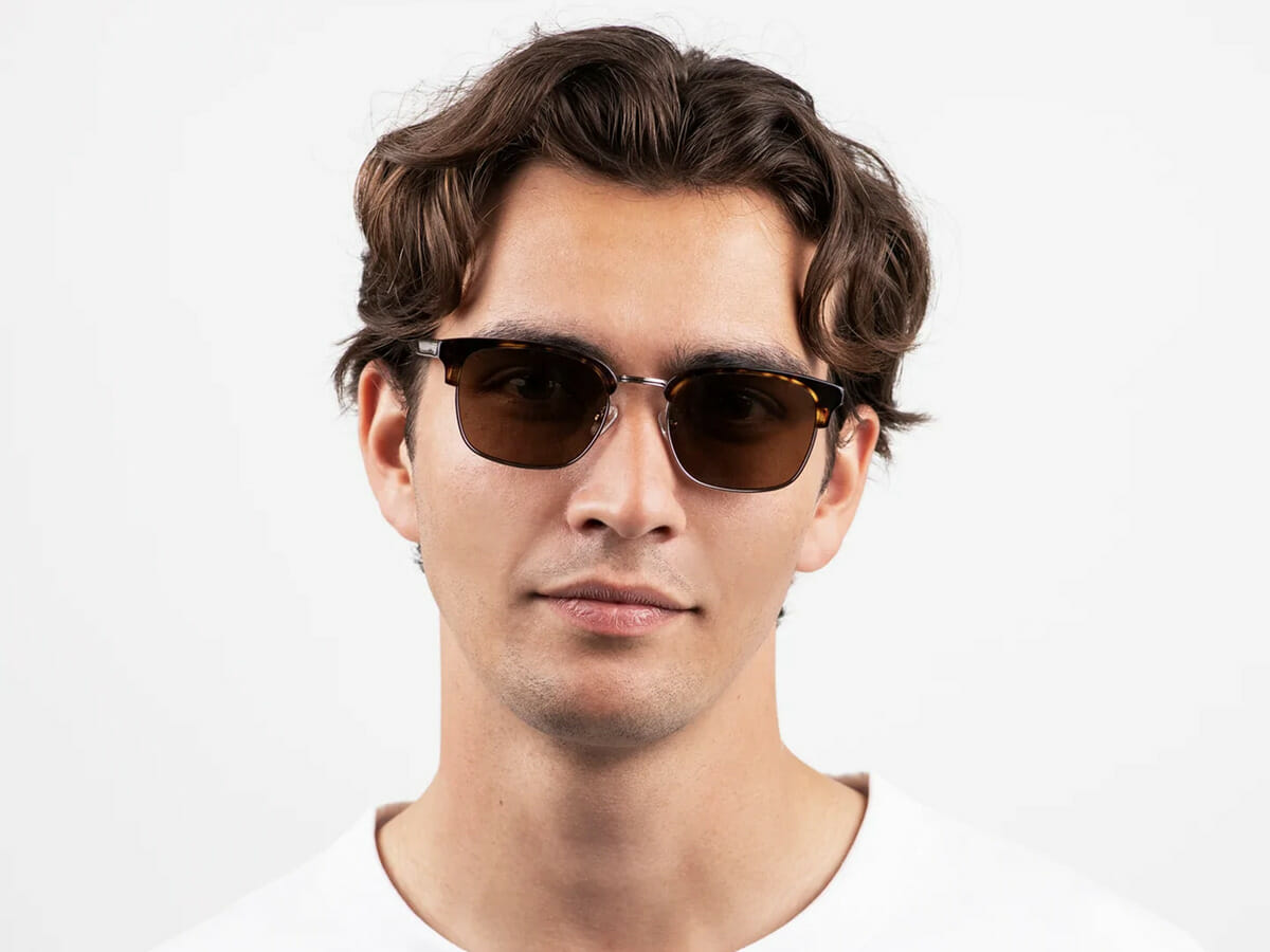 Nordgreen（ノードグリーン）SUNGLASSES サングラス BORNHOLM（ボーンホルム）SHINY GOLD-HAVANA CLASSIC MEN