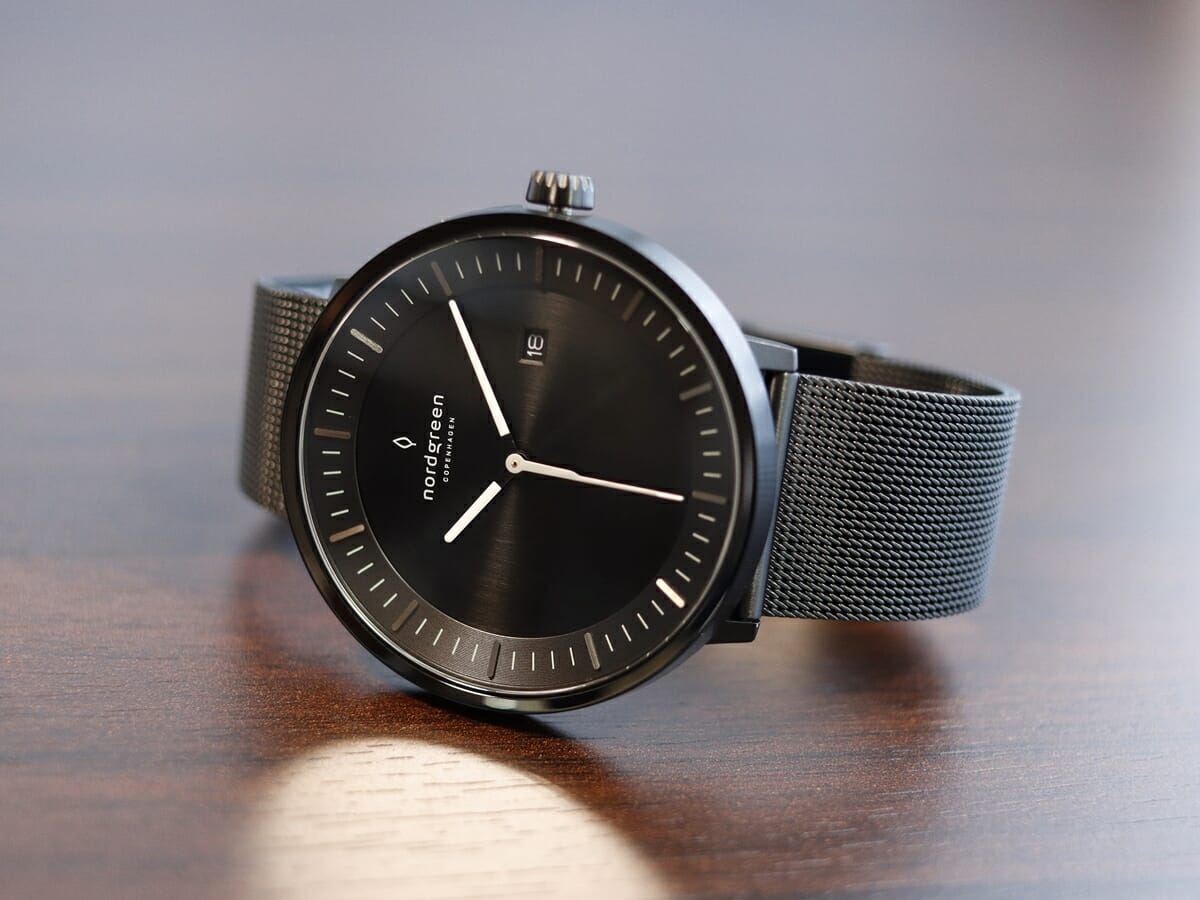Nordgreen ノードグリーン Philosopher フィロソファ ブラックダイヤル（オールブラックフィロソファ）40mm 腕時計レビュー3
