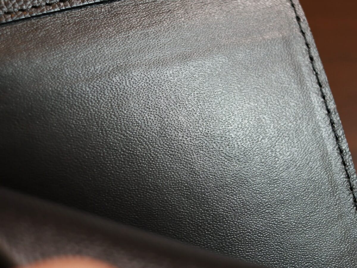 薄い財布 abrAsus アブラサス SUPERCLASSIC スーパークラシック 薄型二つ折り財布 メンズ レビュー 内装 コットン基布ウレタン加工