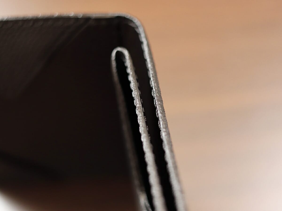 薄い財布 abrAsus アブラサス SUPERCLASSIC スーパークラシック 薄型二つ折り財布 メンズ レビュー コバ処理