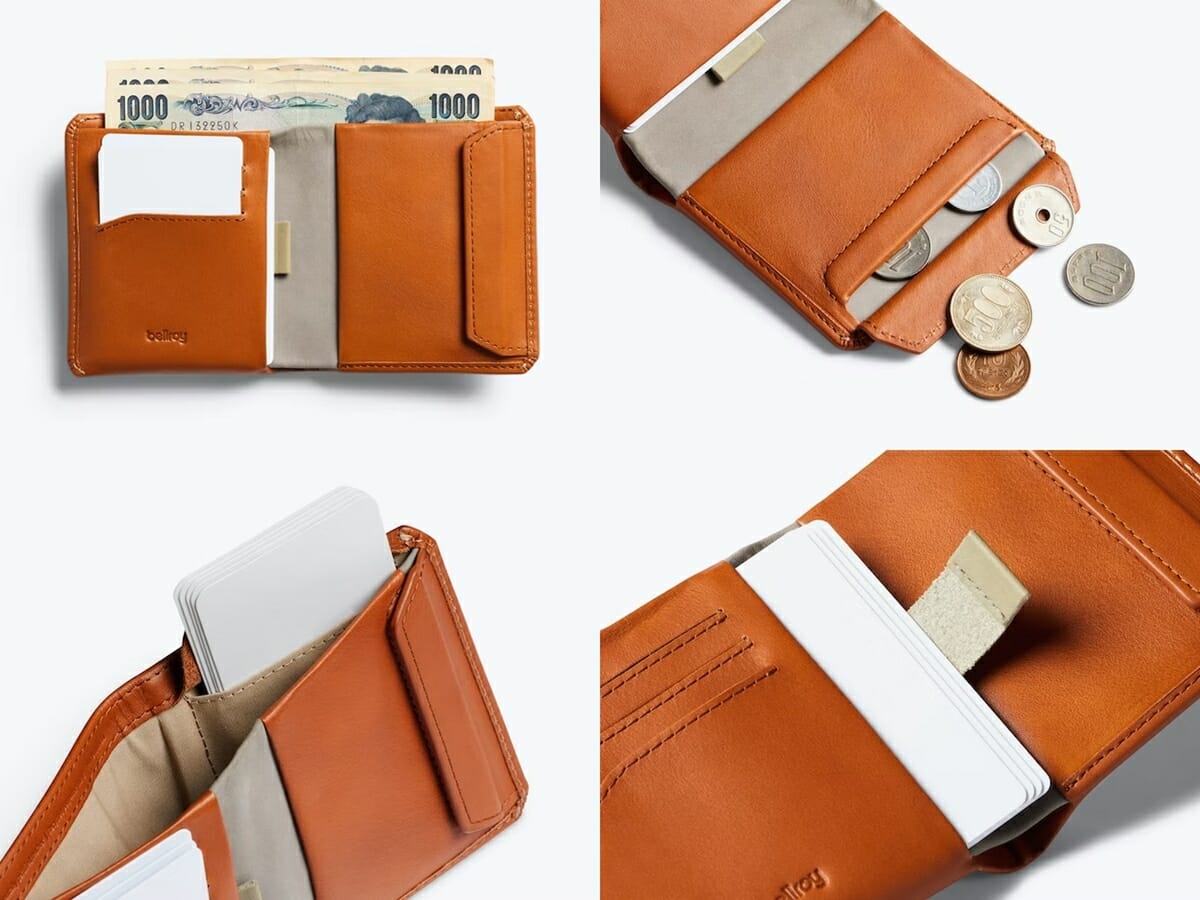 Coin Wallet（コインウォレット）小銭入れ付き薄型二つ折り財布 bellroy（ベルロイ）仕様