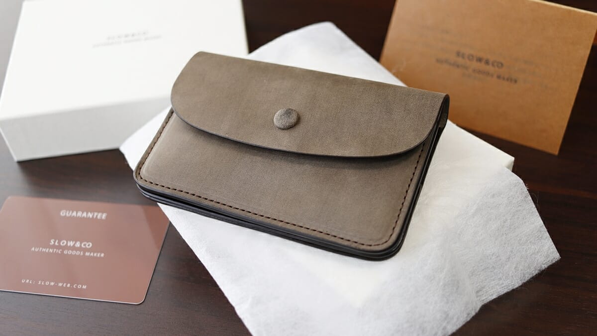SLOW スロウ ingrasat - mini wallet - イングラサット ミニウォレット SO749I トープ 財布レビュー カスタムファッションマガジン