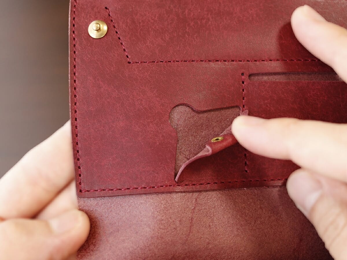 小さく薄い長財布Uno（ウーノ）moku モク もく プエブロレザー 財布レビュー 内装デザイン7