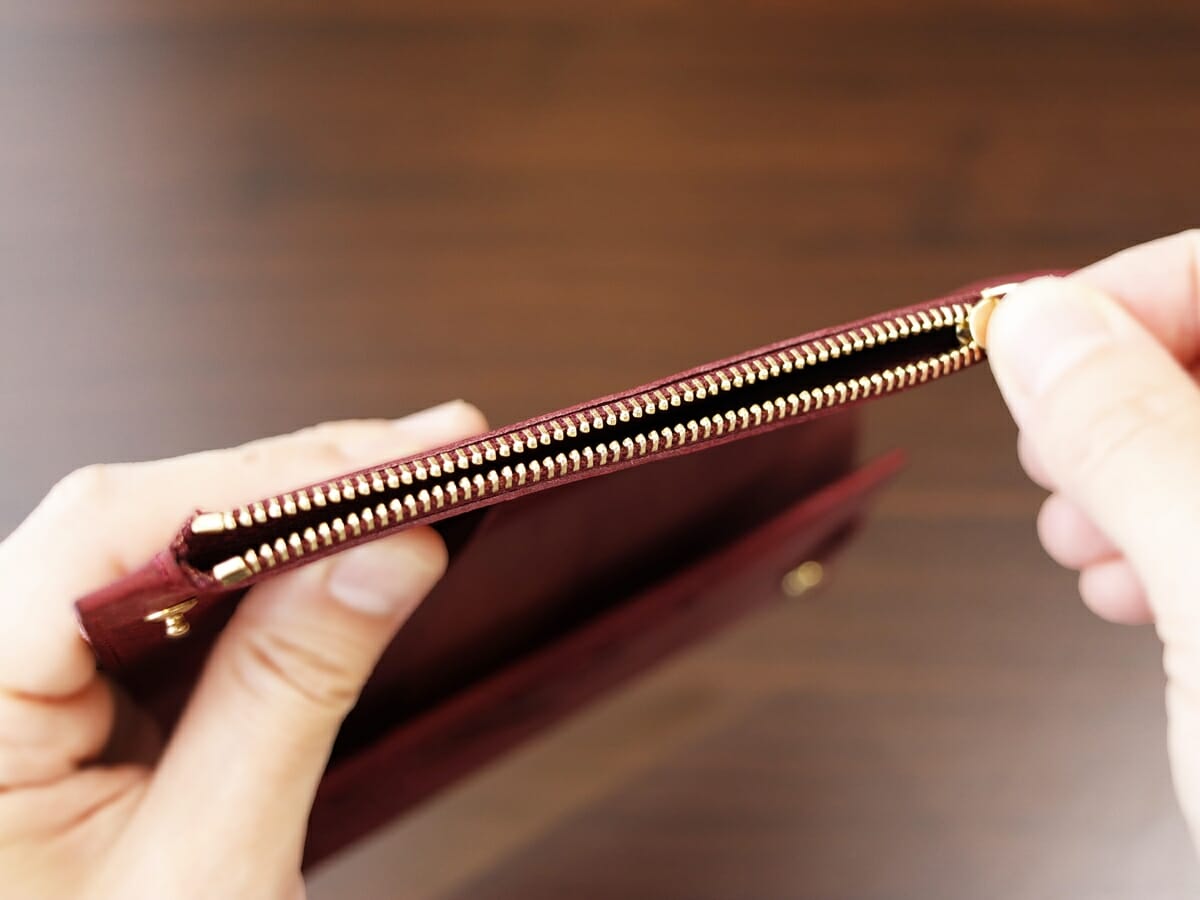 小さく薄い長財布Uno（ウーノ）moku モク もく プエブロレザー 財布レビュー 内装デザイン9