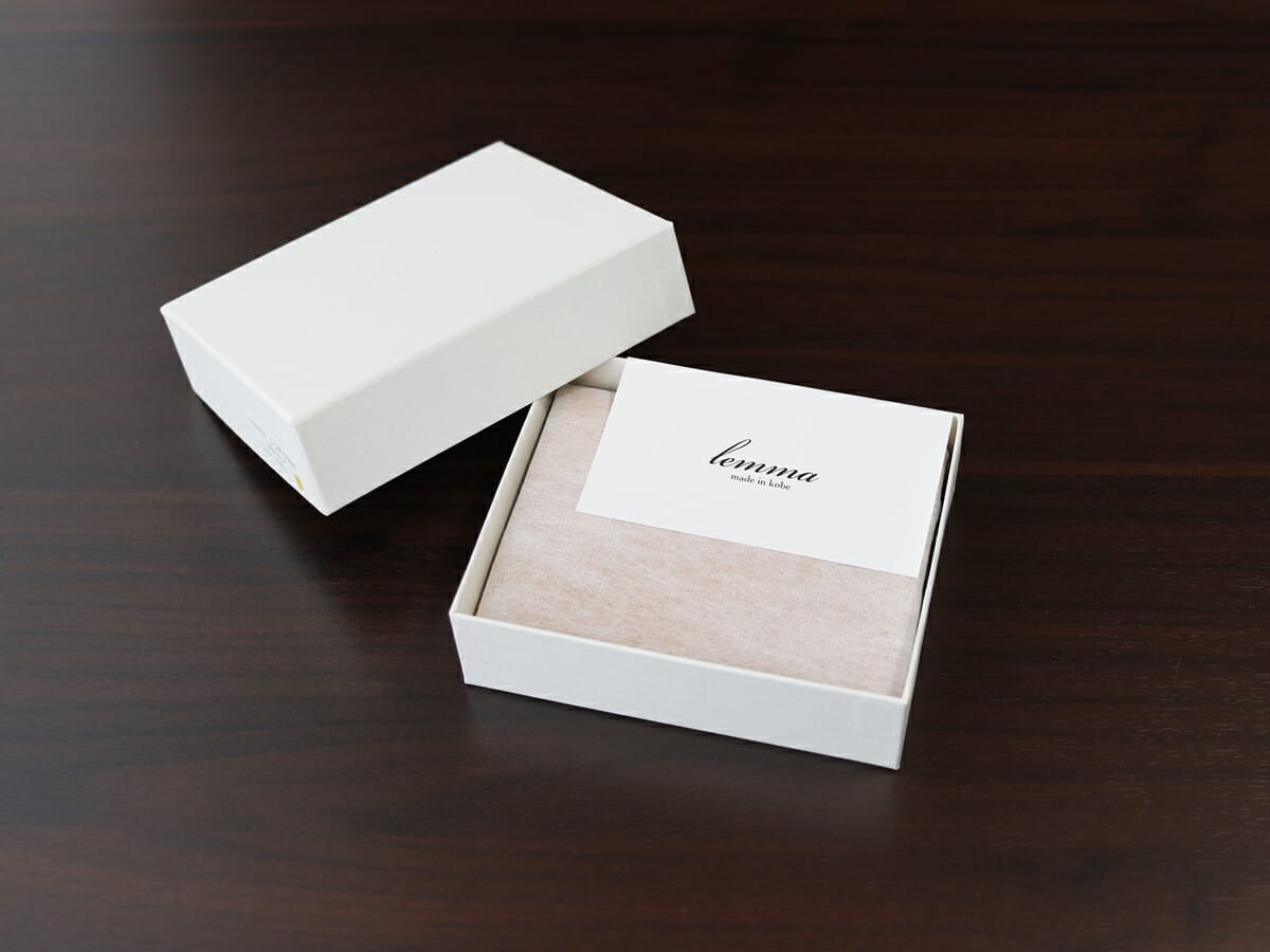 Marisco マリスコ lemma レンマ 二つ折り財布 プエブロレザー パッケージング 化粧箱1
