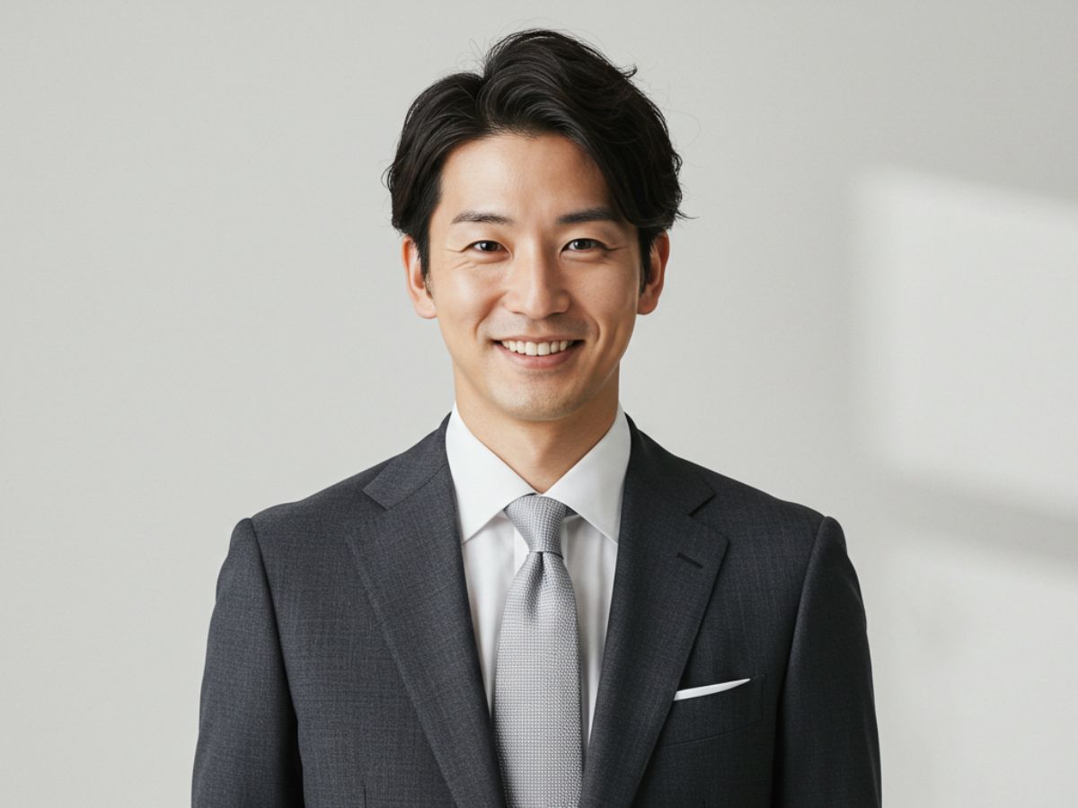 結婚式 グレースーツ 白シャツ シルバーネクタイ 男性