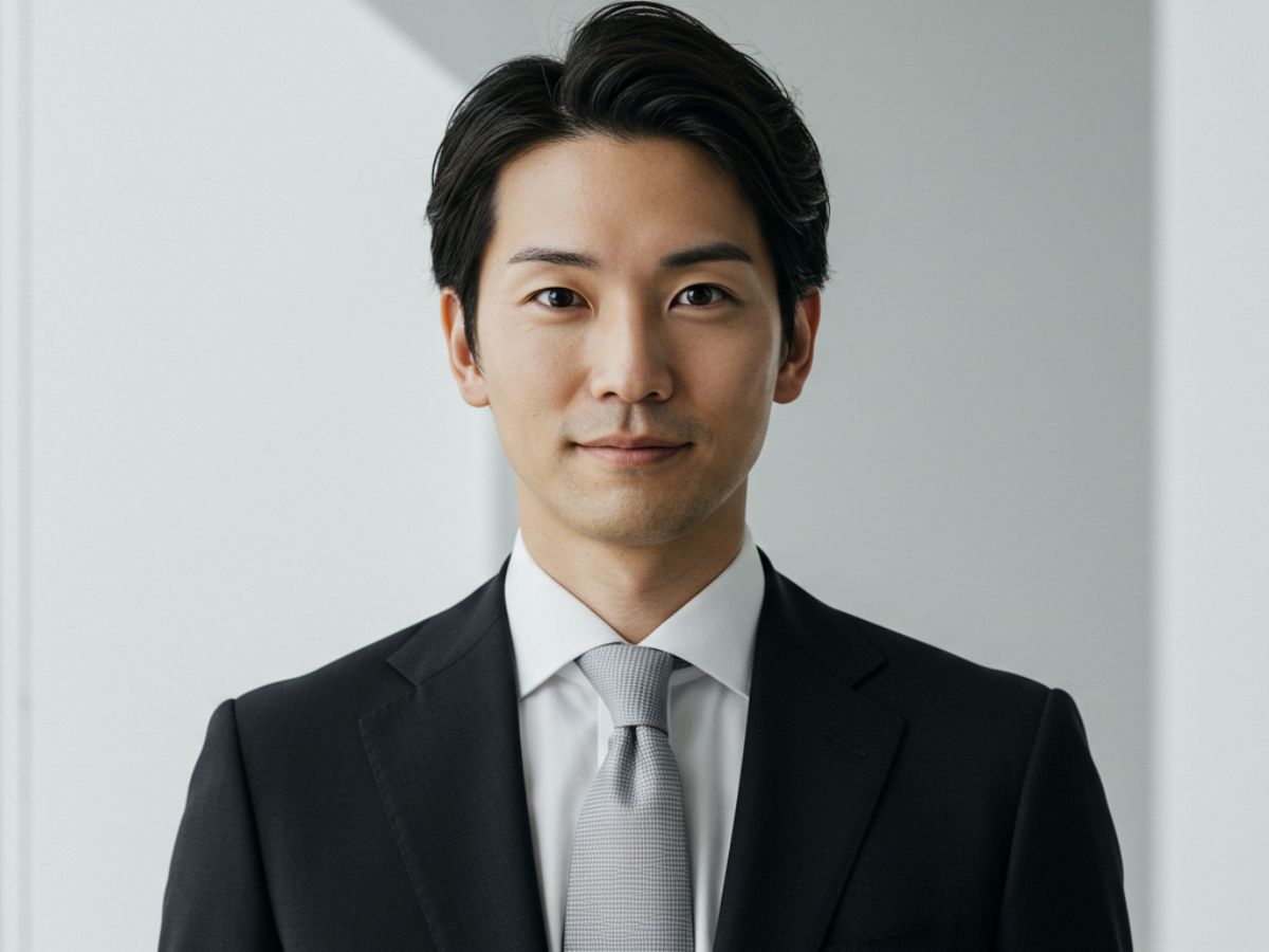 結婚式 黒スーツ 白シャツ シルバーネクタイ 男性