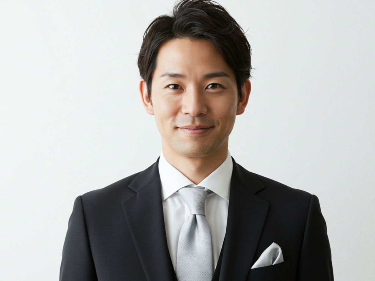 結婚式 ブラックスーツ おしゃれ着こなし 男性